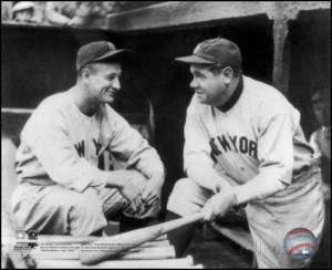 Lou Gehrig and Babe Ruth